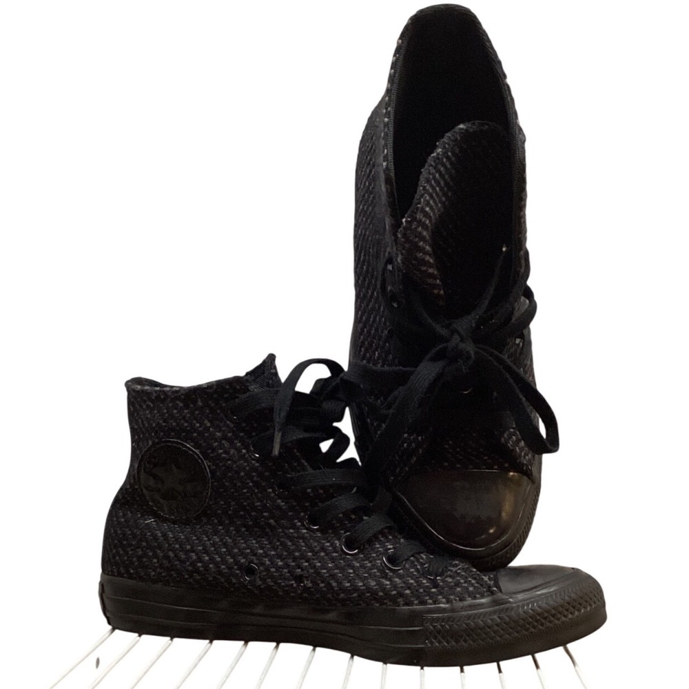 Converse Chuck Taylor All Star High Top Textured Black Women US 6 EUR 36.5 CM 23